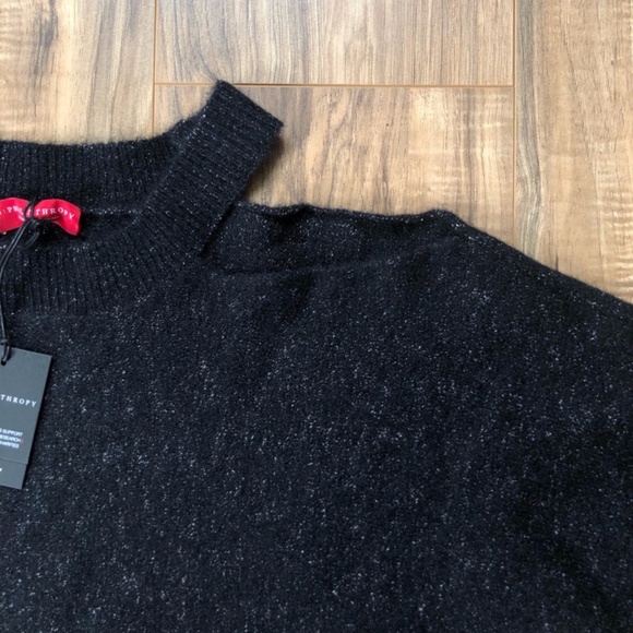 NWT - n:PHILANTHROPY Indigo Cut-Out Sweater in Black - Picture 3 of 10